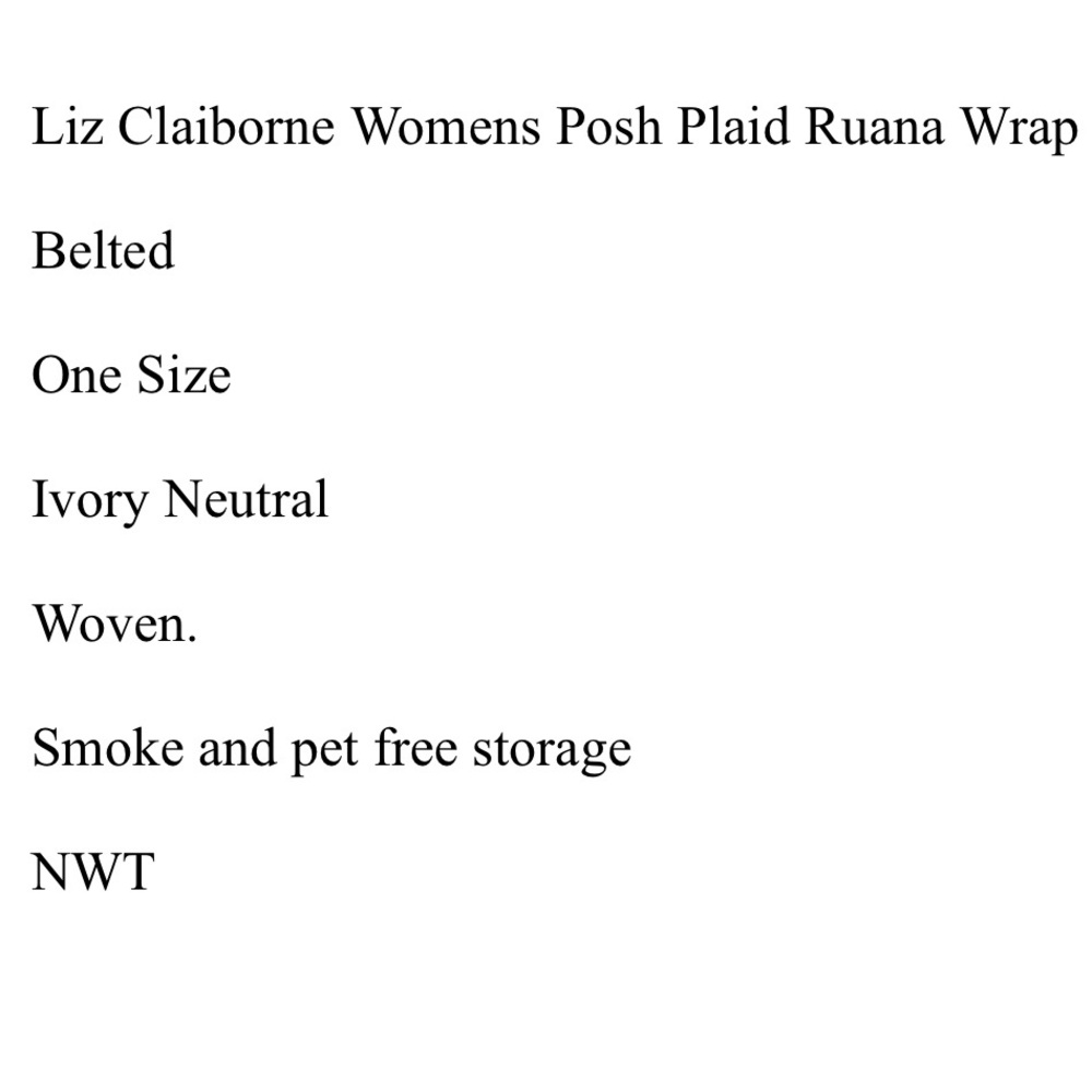 Liz Claiborne Ruana Wrap Belted - Picture 4 of 4